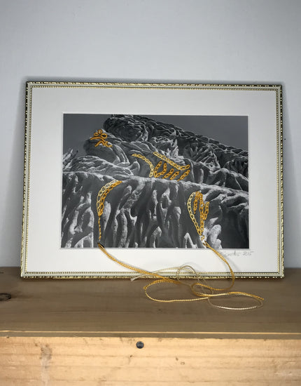 Le Palais Idéal du  Facteur Cheval, brodé au fil de coton perlé