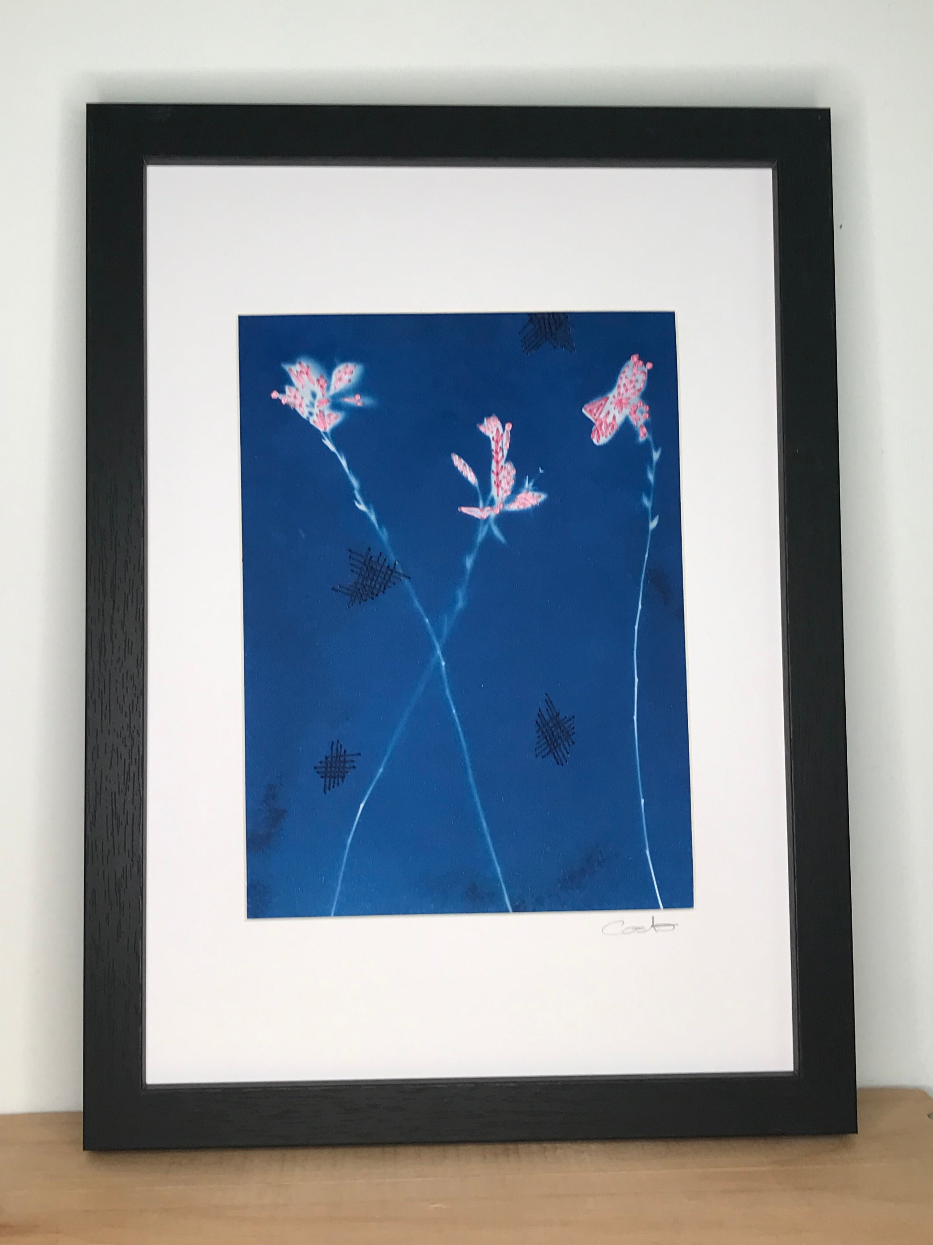 Cyanotype brodé - 