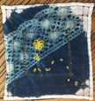 Cyanotype sur petit napperon ancien